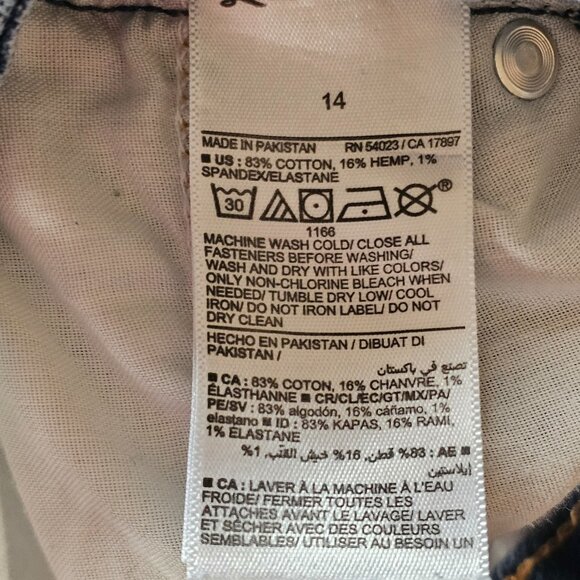 Old Navy High Rise OG Loose Jeans Womens 14 34x29 Stretch Denim Distressed - Picture 4 of 12